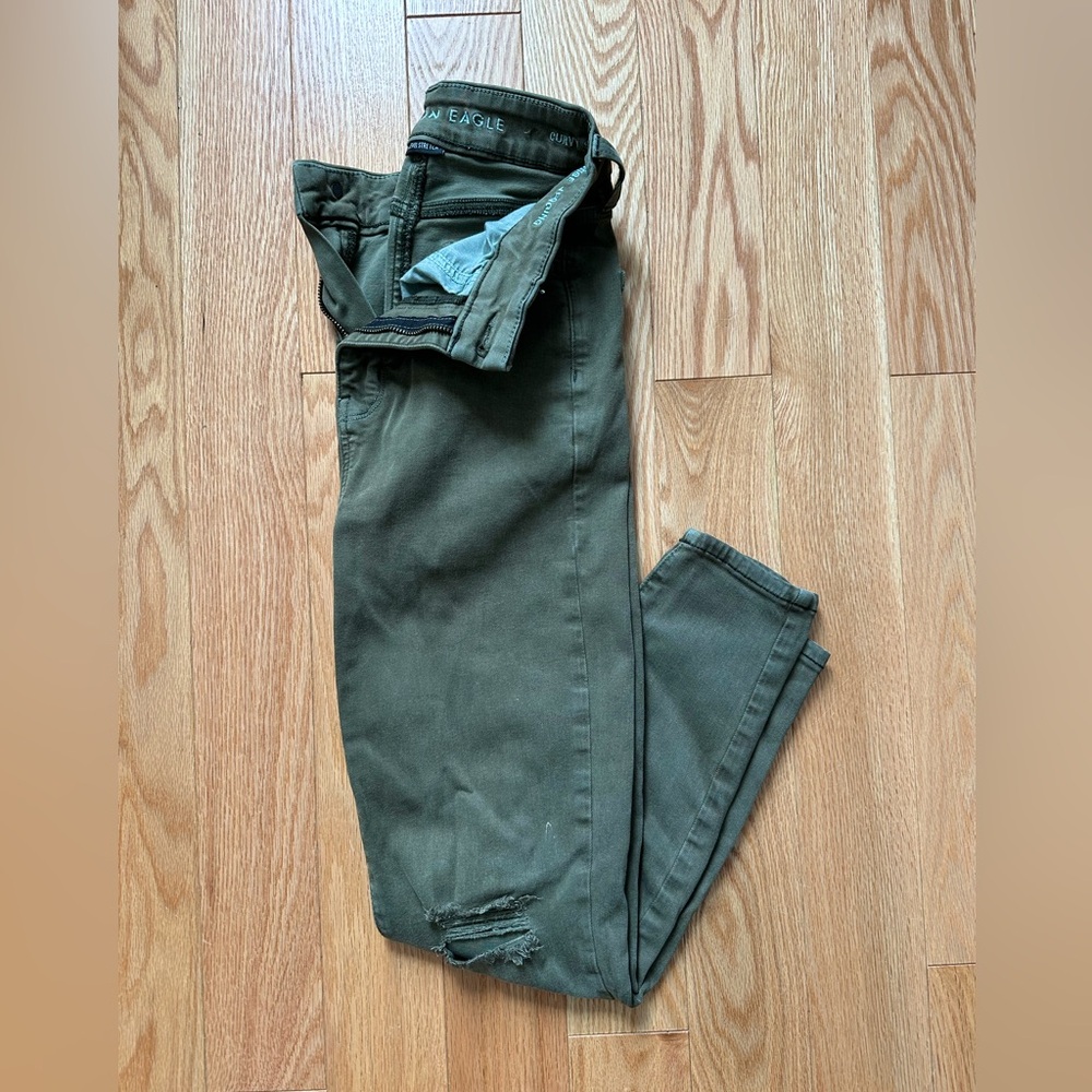 AE Curvy Super High Rise Jegging 0 X-SHORT